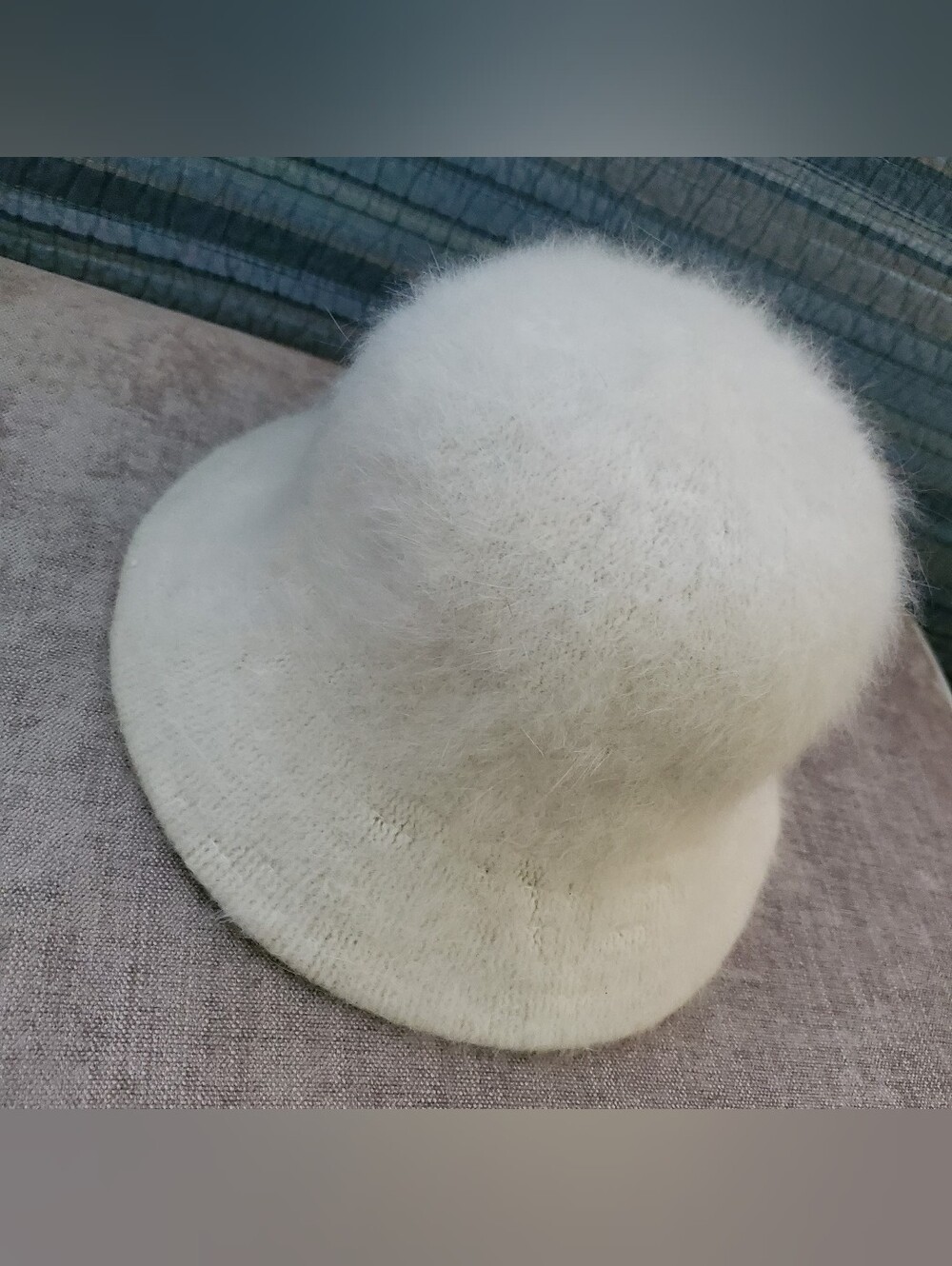 Angora Rabbit Hair Bucket Hat - Picture 4 of 9